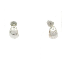 【中古】STAR JEWELRY(スタージュエリー) ピアス 総重量:2.2g/総6Pダイヤ(片側3Pダイヤ)/ダイヤ総0.06カラット K18WG×ダイヤモンド
