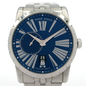 【中古】ROGER DUBUIS(ロジェデュブイ) エクスカリバー42 オートマティック 腕時計 SS/裏スケ/ジャパンリミテッド(※※/88) ネイビー