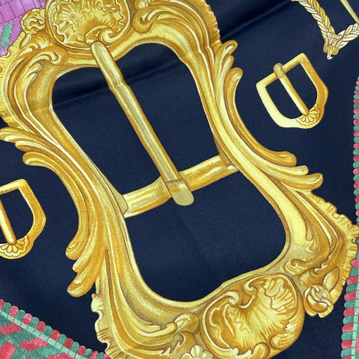 楽天市場】【中古】HERMES(エルメス) カレ70 スカーフ Boucles et  