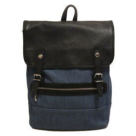 【中古】Samantha kingz(サマンサキングズ) リュックサック ブルー×黒 レザー