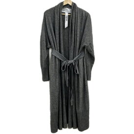 【中古】TICCA(ティッカ) コート 長袖/ニット/春/秋 ダークグレー