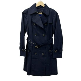 【中古】Burberry Blue Label(バーバリーブルーレーベル) トレンチコート 長袖/CRESTBRIDGE/ライナー着脱可/秋/冬 ネイビー
