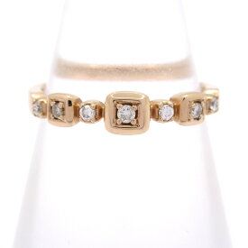 【中古】STAR JEWELRY(スタージュエリー) リング 総重量:2.2g/7Pダイヤ/ダイヤ0.07カラット K18PG×ダイヤモンド