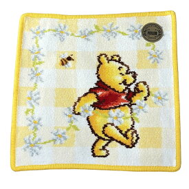 【中古】FEILER(フェイラー) 小物 ハンドタオル/デイジーチェーン/クマのプーさん/Disneyコラボ アイボリー×イエロー×マルチ