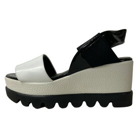 【新着】【中古】OCEANICA(オセアニカ) サンダル ウェッジソール 白×黒