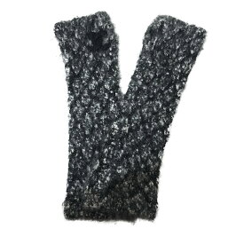 【新着】【中古】CHANEL(シャネル) 手袋 アームウォーマー/ココマーク 黒×白 カシミヤ