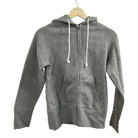 【中古】DRESSTERIOR(ドレステリア) パーカー 長袖/ジップアップ/裏起毛 ライトグレー