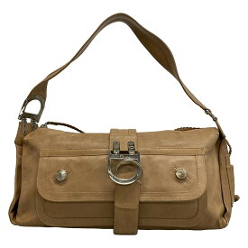 【新着】【中古】DIOR/ChristianDior(ディオール/クリスチャンディオール) ショルダーバッグ ベージュ レザー