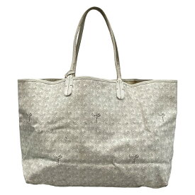【中古】GOYARD(ゴヤール) サンルイPM トートバッグ 白 レザー
