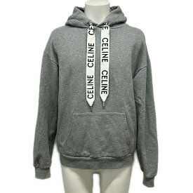 【新着】【中古】CELINE(セリーヌ) パーカー 長袖 グレー コットン