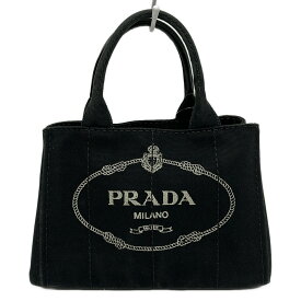 【中古】PRADA(プラダ) CANAPA トートバッグ 黒