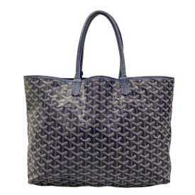 【新着】【中古】GOYARD(ゴヤール) サンルイPM トートバッグ ネイビー レザー
