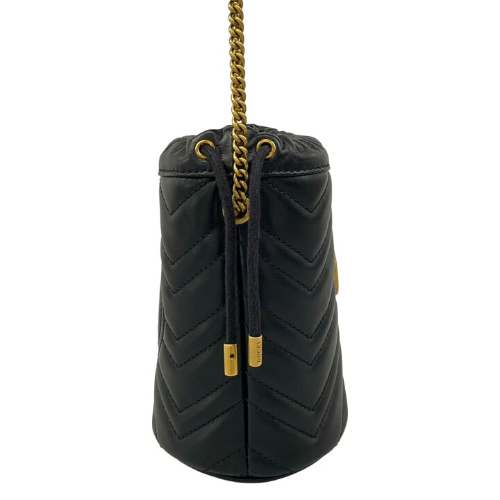 楽天市場】【中古】GUCCI(グッチ) GGマーモント,ミニ バケットバッグ 