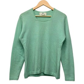 【中古】Ballantyne(バランタイン) 長袖セーター カシミヤ ライトグリーン