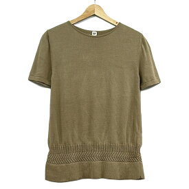 【新着】【中古】HERMES(エルメス) 半袖セーター ベージュ