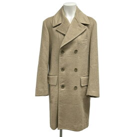 【新着】【中古】Kiton(キートン) コート 長袖/ダブル/冬 ベージュ カシミヤ