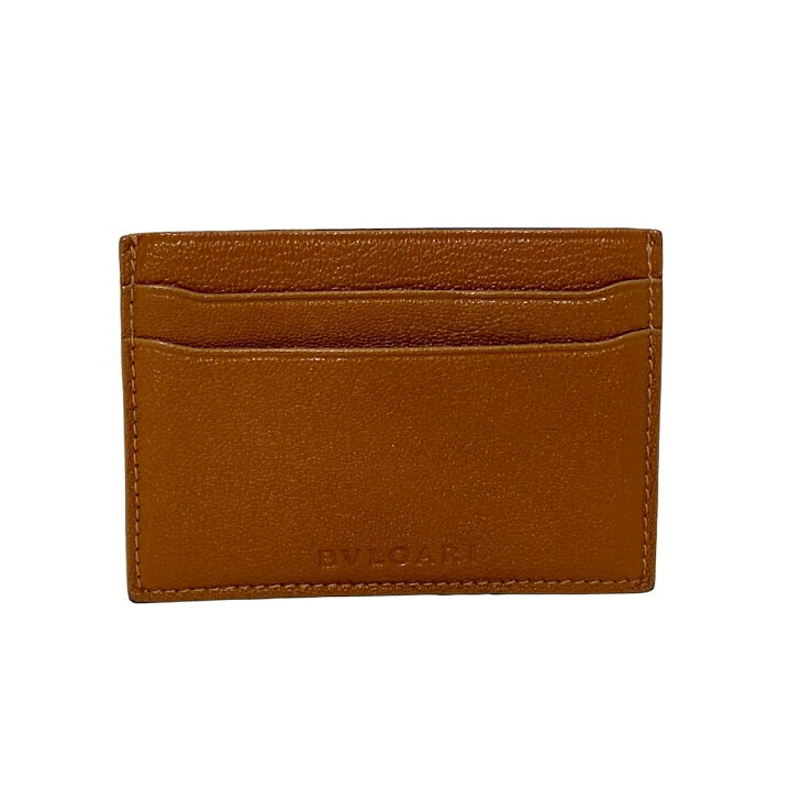楽天市場】【中古】BVLGARI(ブルガリ) カードケース ブラウン レザー  