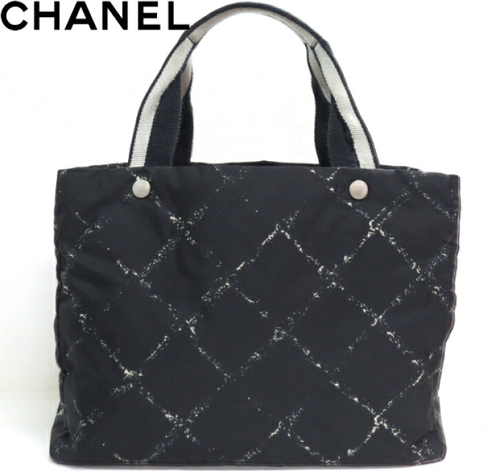 楽天市場】シャネル CHANEL 旧トラベルライン ナイロン トートバッグ  