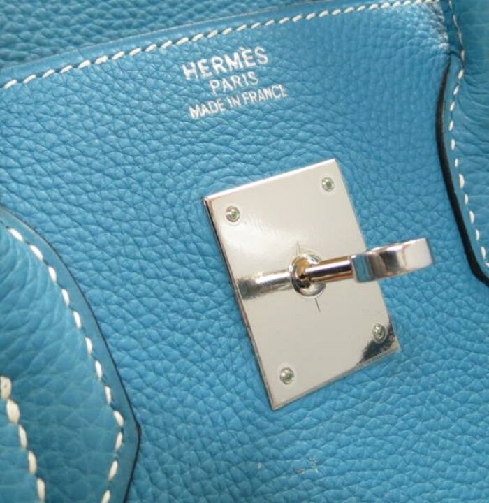楽天市場】【中古】本物美品エルメス バーキン35トゴ ブルージーン 
