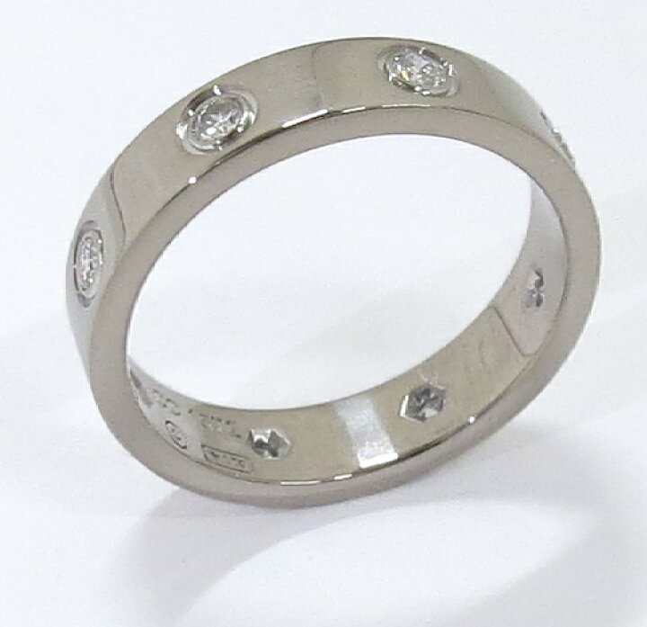 楽天市場】極美品 磨き仕上げ済 カルティエ Cartier 8P ダイヤ ラブ 