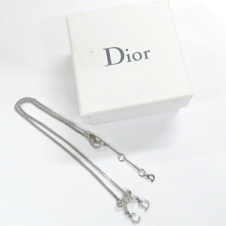 楽天市場】美品 ディオール Dior リボン ネックレス CD モチーフ 