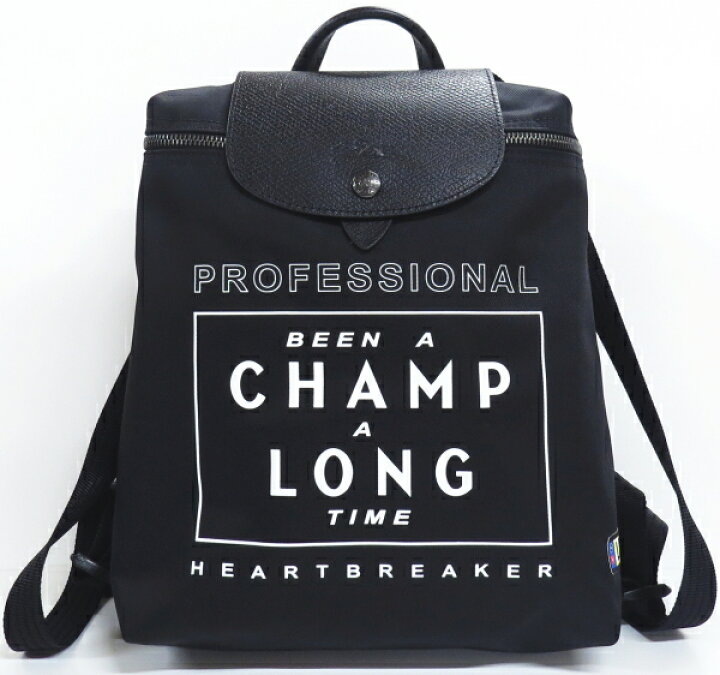 楽天市場】美品 ロンシャン×EU LONGCHAMP 限定コラボ バックパック  