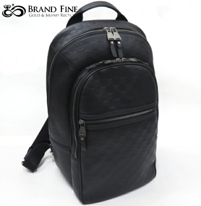楽天市場】美品 良品ルイヴィトン ダミエアンフィニ ミカエル バック 