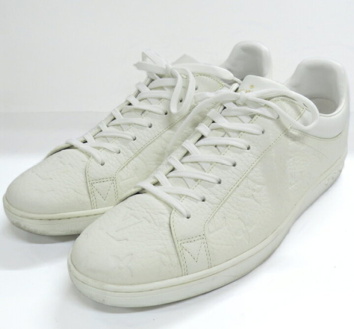 楽天市場】ルイヴィトン メンズ レザー スニーカー 白×モノグラム 型  