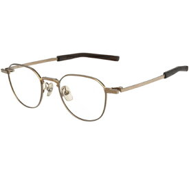 新品 未使用 フォーナインズ 999.9 眼鏡フレーム S-955T 3 アンティークゴールド 純正ケース付