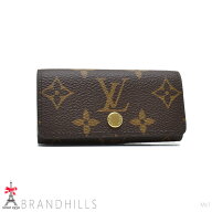 ルイヴィトン キーケース 4連 メンズ レディース ミュルティクレ4 モノグラム M69517 LOUIS VUITTON ほぼ…