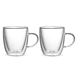 BIALETTI �r�A���b�e�B �_�u���E�H�[���O���X �J�v�� 350ml 2�Z�b�g