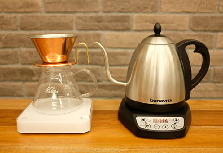 楽天市場】【日本仕様正規品】bonaVITA グースネック 電気湯沸ケトル 