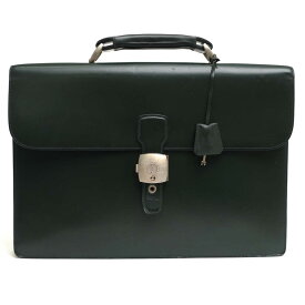 Dunhill ビジネスバッグ ダンヒル YR8010A Leather Confidential Briefcase コンフィデンシャル 牛革 カーフ フラップ式 【中古】