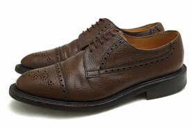 Loake ビジネスシューズ ローク SCAFELL 牛革 グレイン型押し キャップトゥ グッドイヤーウェルト製法 【中古】