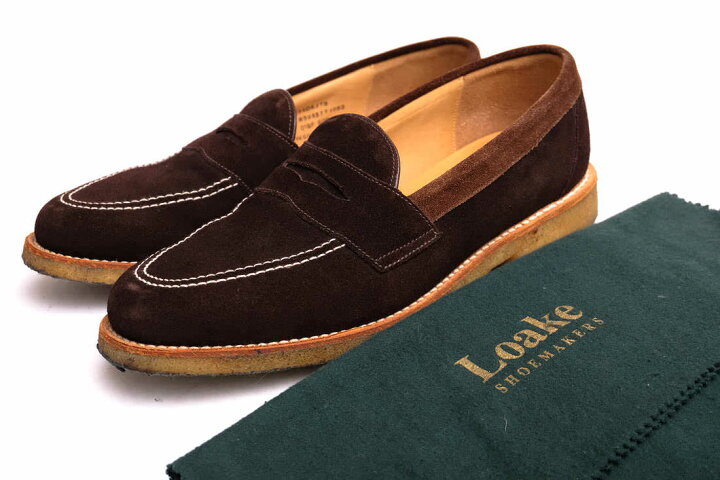 楽天市場】Loake コインローファー ローク R436DK/TS 牛革 クレープ  