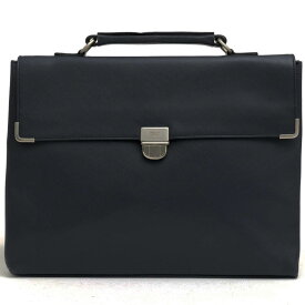 ARMANI COLLEZIONI ビジネスバッグ アルマーニ コレッツォーニ YAM383 YH511 サフィアーノ 牛革 フラップ式 2WAY ショルダーバッグ 【中古】