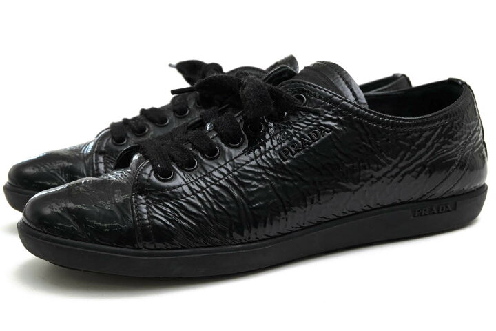 楽天市場】PRADA ローカットスニーカー プラダ 牛革 リネアロッサ 