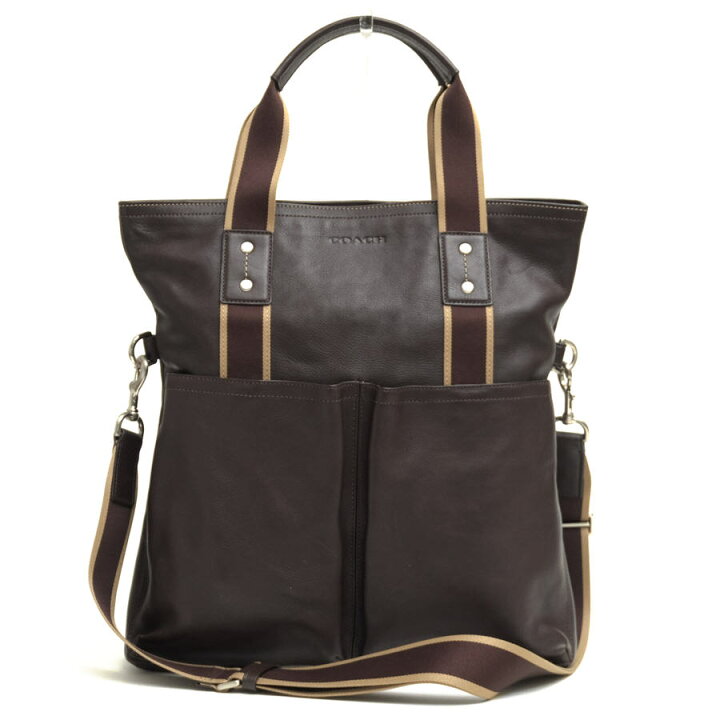 楽天市場】COACH トートバッグ コーチ F70558 Heritage Web Leather 