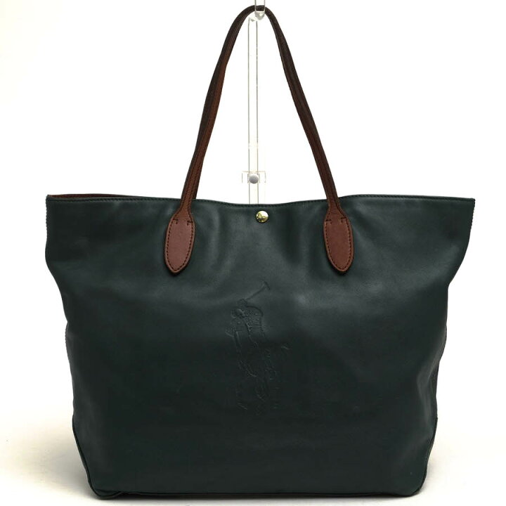 楽天市場】RALPH LAUREN トートバッグ ラルフローレン 牛革 ビッグ 