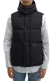 POLO RALPH LAUREN ダウンベスト ポロ ラルフローレン BLACK WATCH TARTAN DOWN VEST タータンチェック フード付き 【中古】