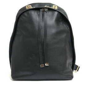 FURLA リュック フルラ Spy Bag Backpack スパイバッグ 牛革 カウレザー ゴールドチェーン 【中古】