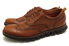 COLE HAAN ビジネスシューズ コールハーン ZeroGrand Wingtip Oxford ゼログランド ウイングチップ オックスフォード 牛革 【中古】