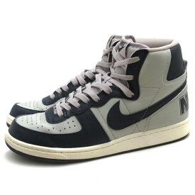 NIKE ハイカットスニーカー ナイキ FB1832-001 Terminator High Georgetown Granite and Dark Obsidian ターミネーター ハイ ジョージタウン 天然皮革 バスケットボールシューズ 定番 【中古】