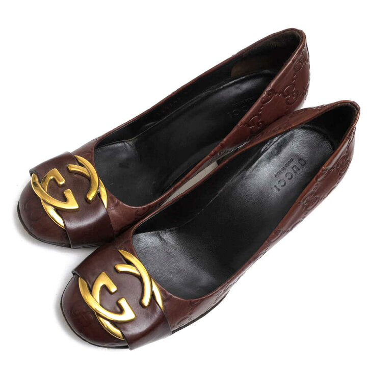 楽天市場】GUCCI パンプス グッチ GGシマ 牛革 インターロッキング 