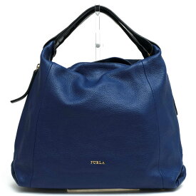 FURLA トートバッグ フルラ ELISABETH ZIP エリザベス ジップ 牛革 カウレザー シボ革 シュリンクレザー 肩掛け ワンショルダーバッグ 【中古】