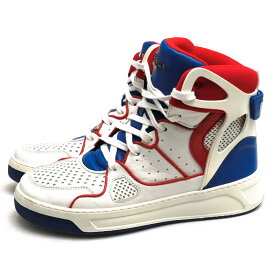 BALMAIN HOMME ハイカットスニーカー バルマンオム BH2 SHOES SNEAKER KEITH 牛革 バスケットシューズ 【中古】