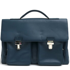 BALLY ビジネスバッグ バリー Gori イタリアンカーフスキン 牛革 フラップ式 【中古】