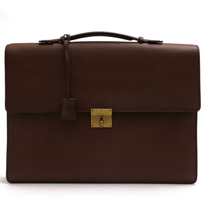 楽天市場】TRUSSARDI ビジネスバッグ トラサルディ グレイン型押し牛革 