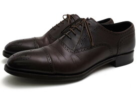 SHETLANDFOX ビジネスシューズ シェットランドフォックス 042FSF Birmingham バーミンガム 国産牛革 レベルソ仕上げ キャップトゥ レザーソール グッドイヤーウェルト製法 【中古】