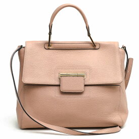 FURLA ハンドバッグ フルラ ARTESIA M アルテーシア ペブルドレザー 牛革 フラップ式 2WAY ショルダーバッグ シボ革 シュリンクレザー 【中古】